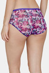 Zivame Bohemian Blooms Low Rise Full Coverage Hipster Panty - Purple Magic — thumbnail 3